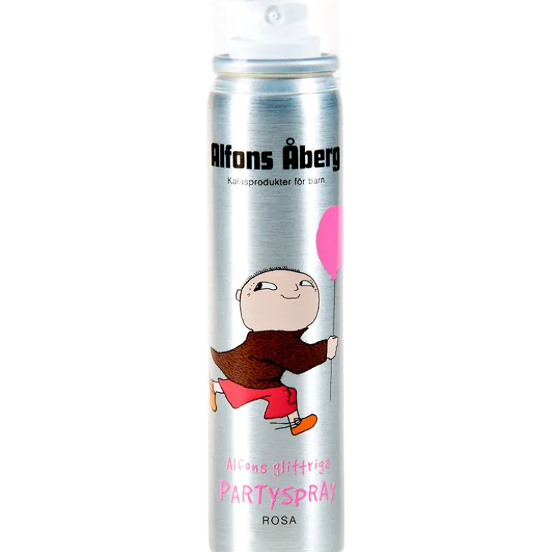 Alfons Åberg Glitrende Partyspray Rosa (80 ml)