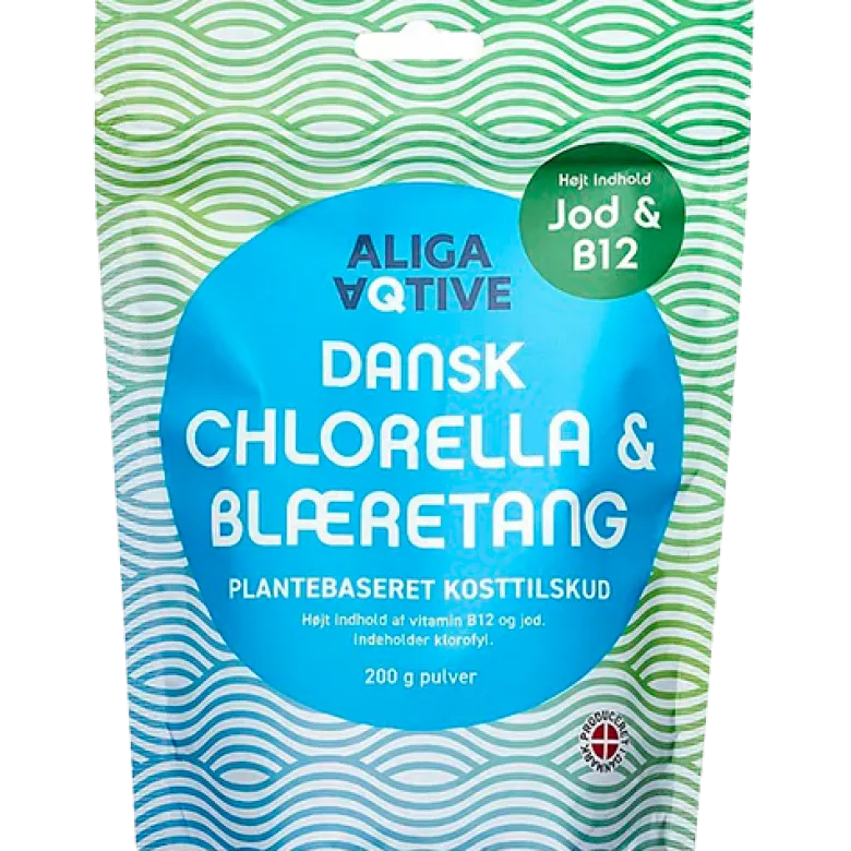 Aliga Aqtive Chlorella & Blæretang Pulver (200 g)