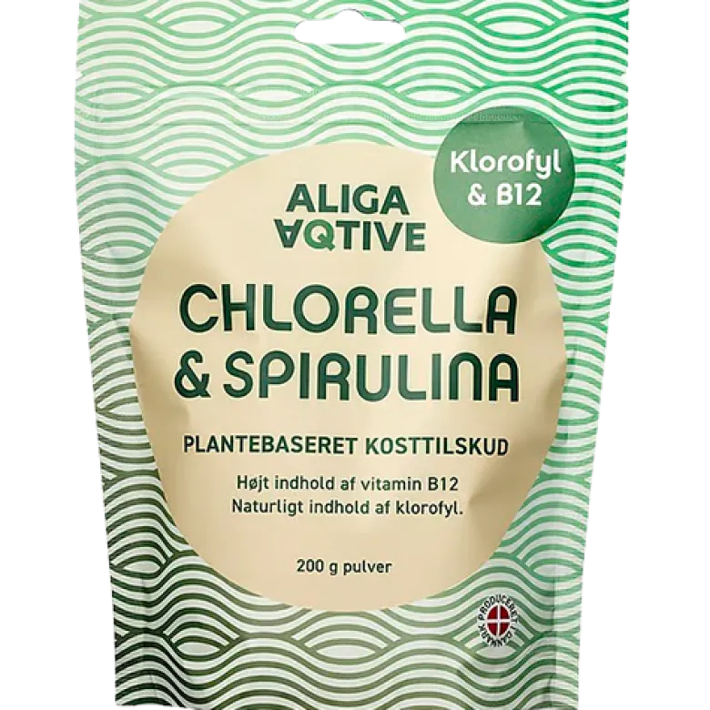 Aliga Aqtive Chlorella & Spirulina Pulver (200 g)
