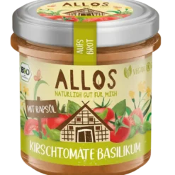 Allos Smørepålæg Auf´s Brot Cherrytomat-Basilikum Ø (140 g)