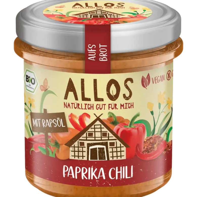 Allos Smørepålæg Auf´s Brot Peberfrugt-Chili Ø (140 g)