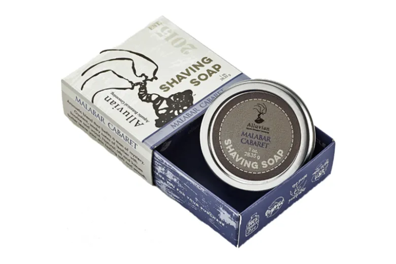 Alluvian Malabar Cabaret Shave Soap Tin Travel Size (30 ml)