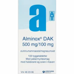 Alminox DAK Tyggetabletter (100 stk)