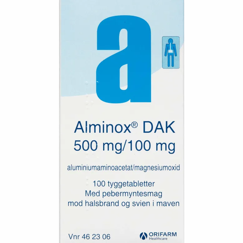Alminox DAK Tyggetabletter (100 stk)