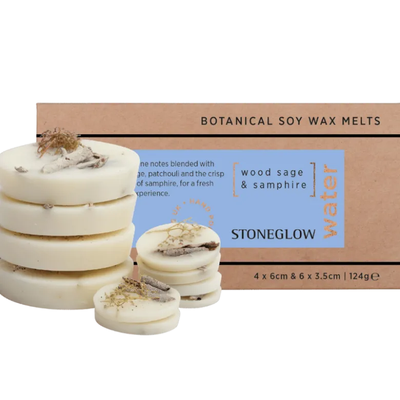 Ambience Stoneglow Vegansk Soja Duftvoks Salvie & Strandfennikel (10 stk)