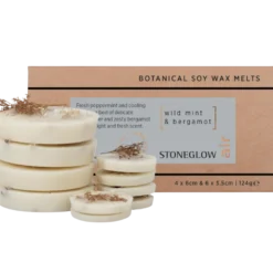 Ambience Stoneglow Vegansk Soja Duftvoks Vild Mint & Bergamot (10 stk)