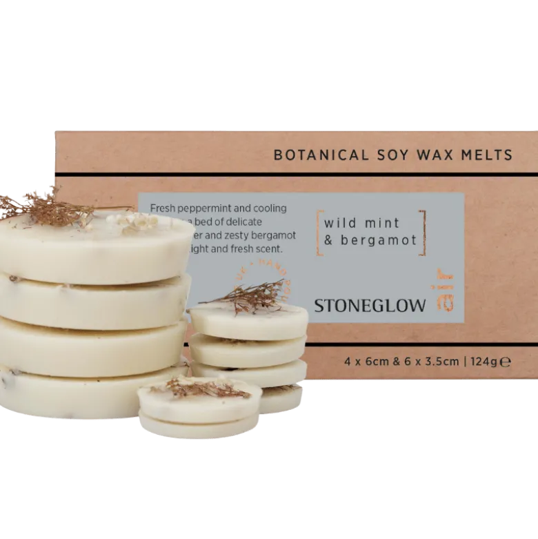 Ambience Stoneglow Vegansk Soja Duftvoks Vild Mint & Bergamot (10 stk)