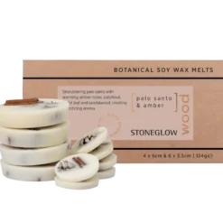 Ambience Stoneglow Vegansk Soja Duftvoks Palo Santo & Amber (10 stk)