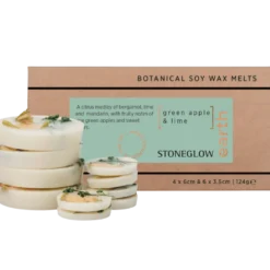 Ambience Stoneglow Vegansk Soja Duftvoks Grøn Æble & Lime (10 stk)
