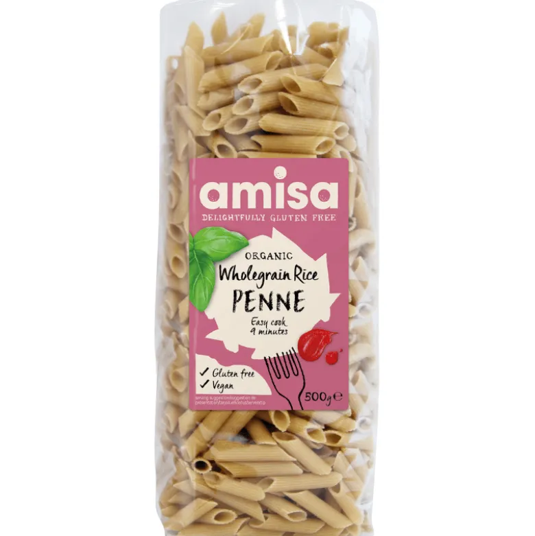 Amisa Fuldkorns Ris Penne Glutenfri Ø (500 g)