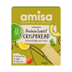 Amisa Glutenfri Knækbrød Protein Linse Ø (100 g)