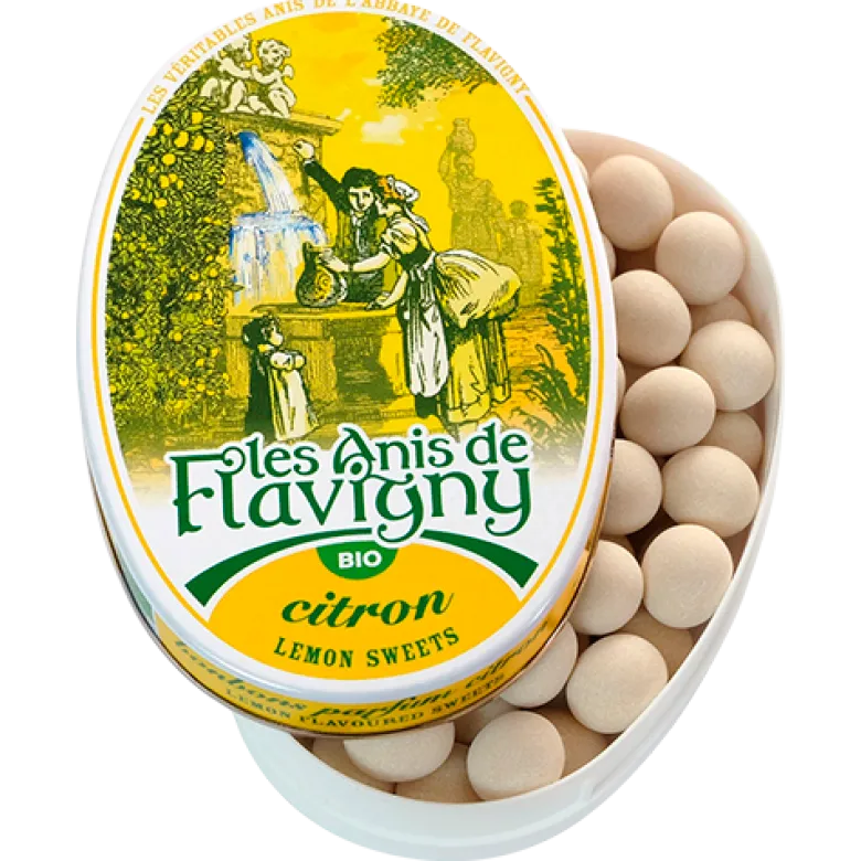 Anis de Flavigny Pastiller Med Lemon Ø (50 g)
