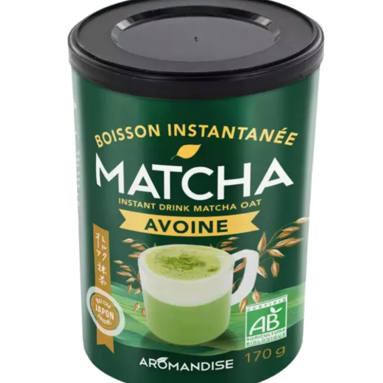 Aromandise Matcha Instant Latte Havre Ø (170 g)