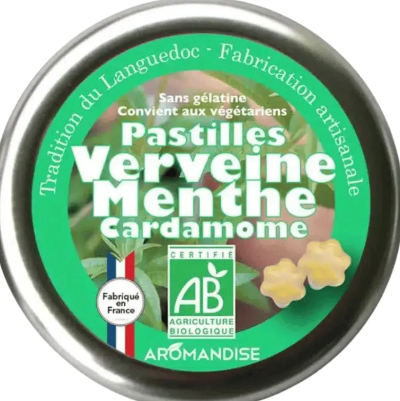 Aromandise Pastiller M. Verbena, Mynte & Kardemomme Ø (45 g)
