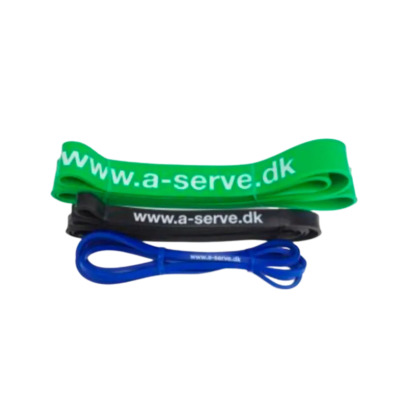 Aserve Power Fitness Elastik Medium Sort (1 stk)