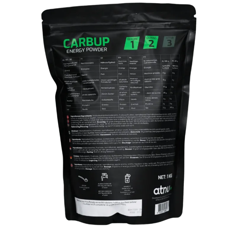 ATNU Carbup Energy Powder Apple (1000 g)
