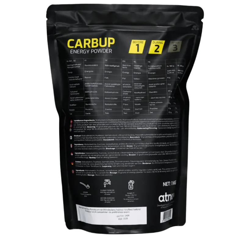 ATNU Carbup Energy Powder Lemon (1000 g)