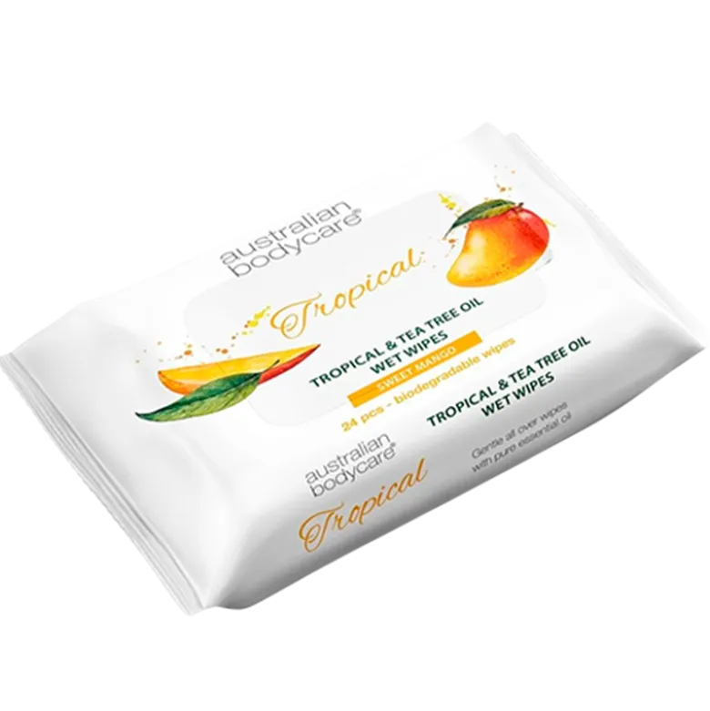 Australian Bodycare Tropical Wet Wipes (24 stk)
