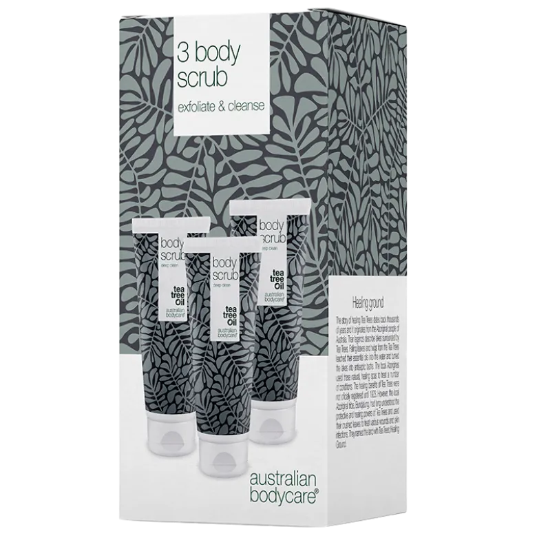 Australian Bodycare 3x Body Scrub - Exfoliate & Cleanse (1 sæt)