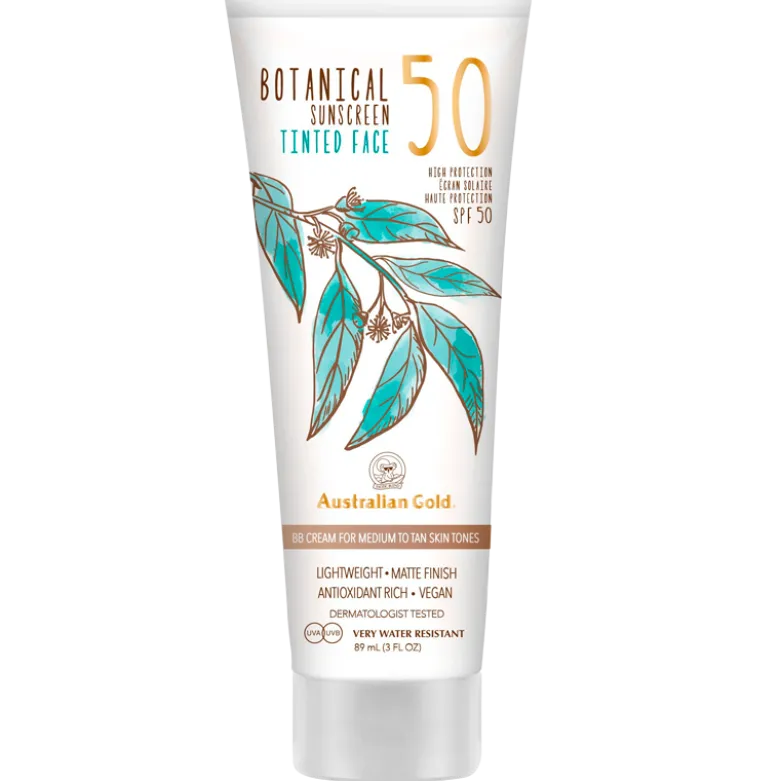 Australian Gold Botanical SPF50 Tinted Medium-Tan (88 ml)