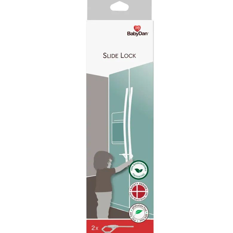 BabyDan Slide Lock (2 stk.)