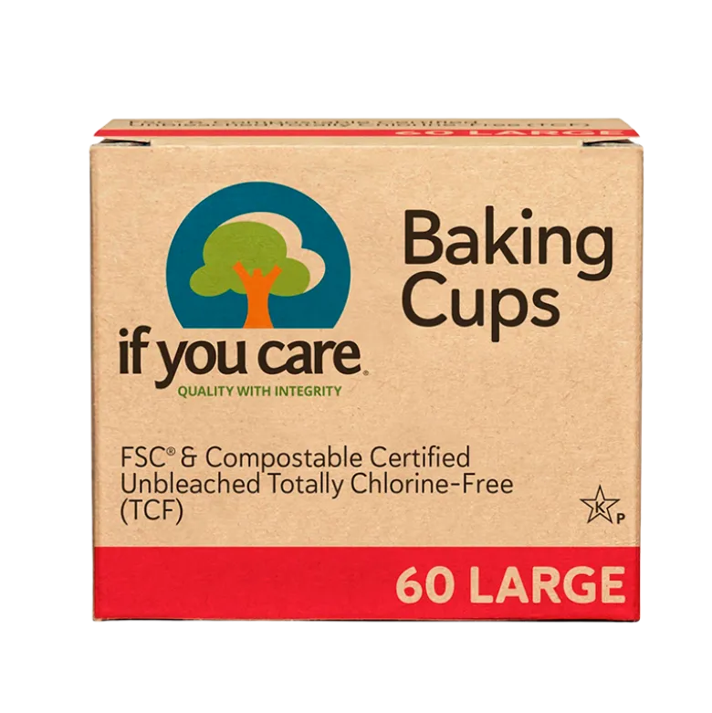 Bageforme Large ubleget 100% nedbrydelig 60 Stk