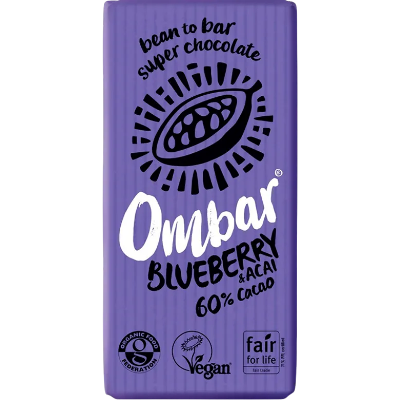 Bar Acai og Blåbær Ombar Ø (35 gr)
