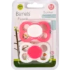 Barnets Favorit Luftsutter Silikone 0-6 Mdr. Pink/Hvid (2 stk)