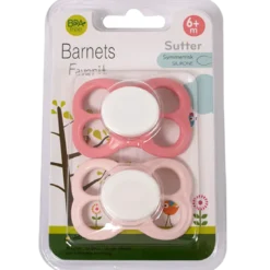 Barnets Favorit Luftsutter Silikone 6+ Mdr. Rosa/Lyserød (2 stk)