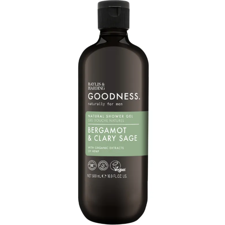 Baylis & Harding Goodness Men Bergamot & Clary Sage Shower Gel (500 ml)