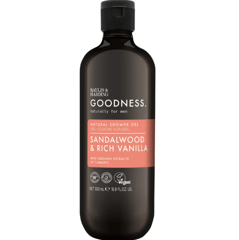 Baylis & Harding Goodness Men Sandalwood & Rich Vanilla Shower Gel (500 ml)