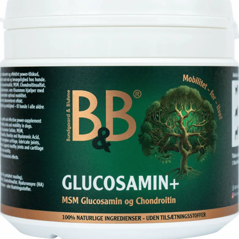 B&B Glucosamin+ Fodertilskud (250 g)