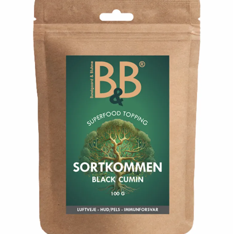 B&B Sortkommen Pulver Til Hunde (100 g)