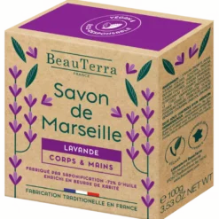 Beau Terra Marseille Sæbebar Lavendel (100 g)