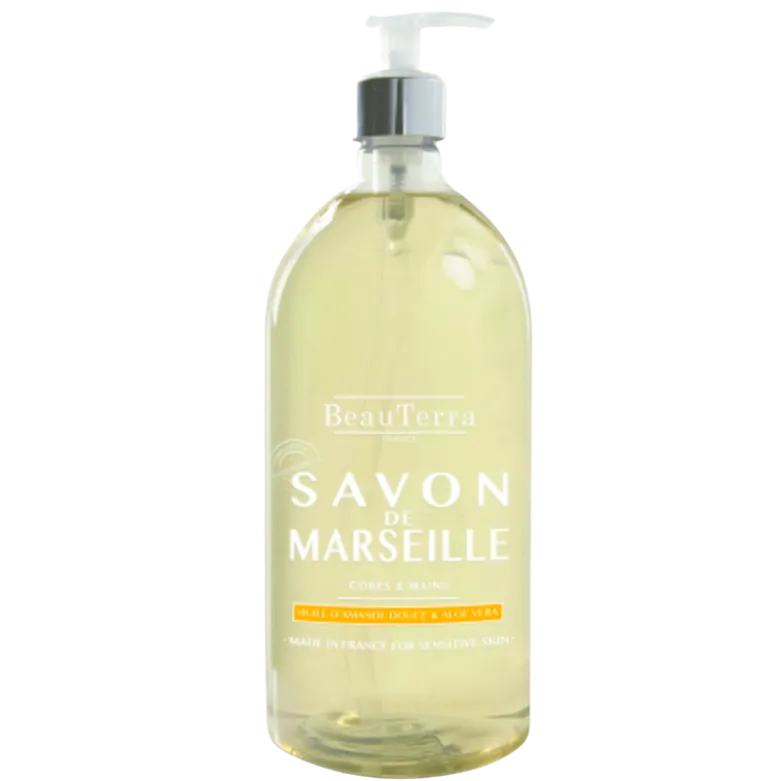 Beau Terra Marselle Liquid Soap Ultra Rich Sweet Almon Oil (300 ml)
