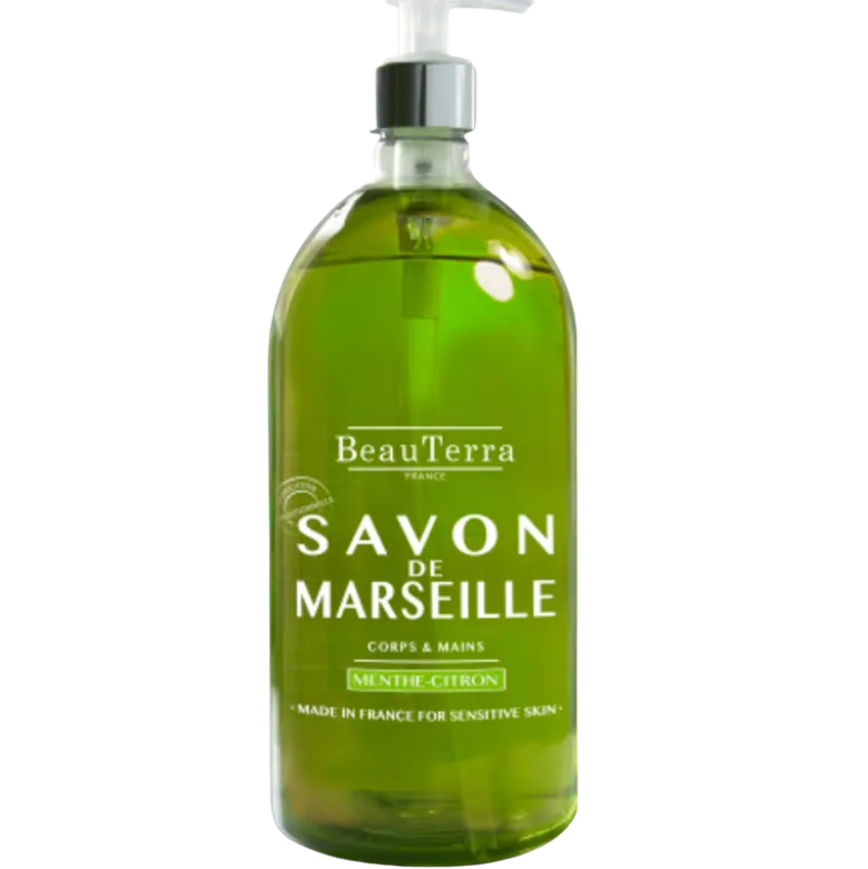 Beau Terra Marselle Liquid Soap Mint Lemon (300 ml)