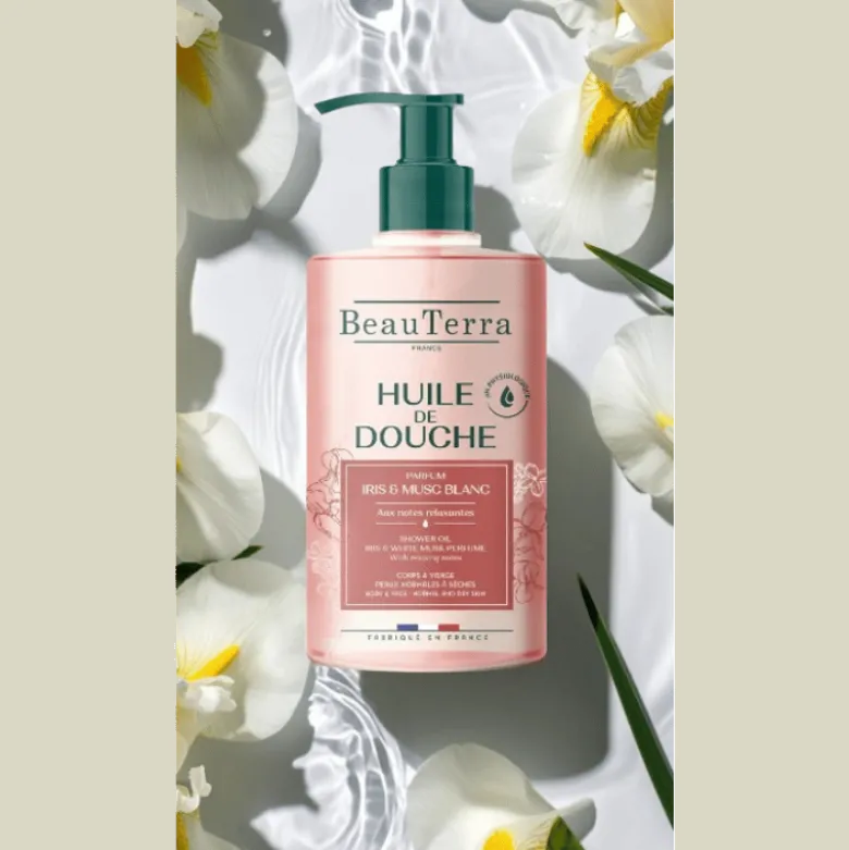 Beau Terra Shower Oil Iris & White Musk (750 ml)