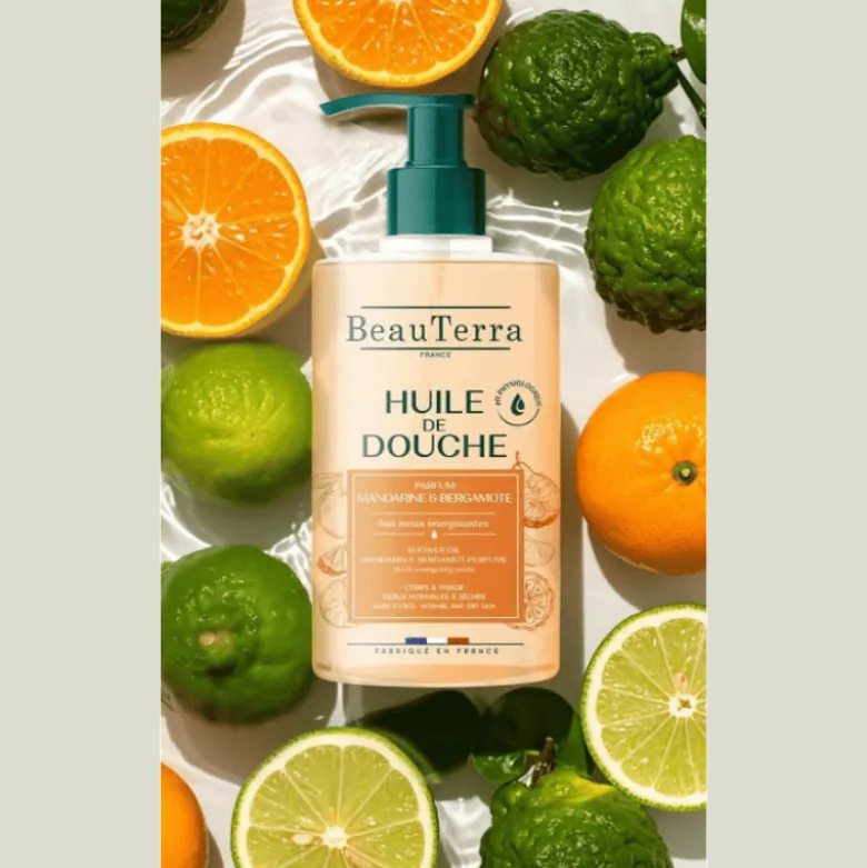 Beau Terra Shower Oil Mandarin & Bergamot (750 ml)