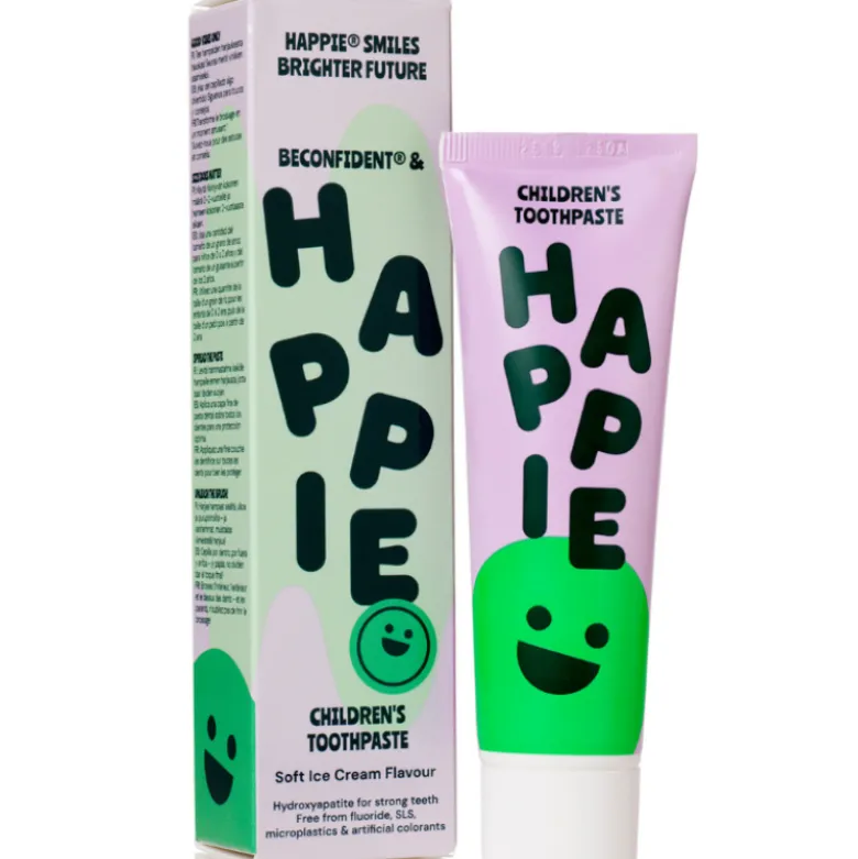 BeConfident Happie™ Children's toothpaste, Fluoride free with HaP (60 ml)