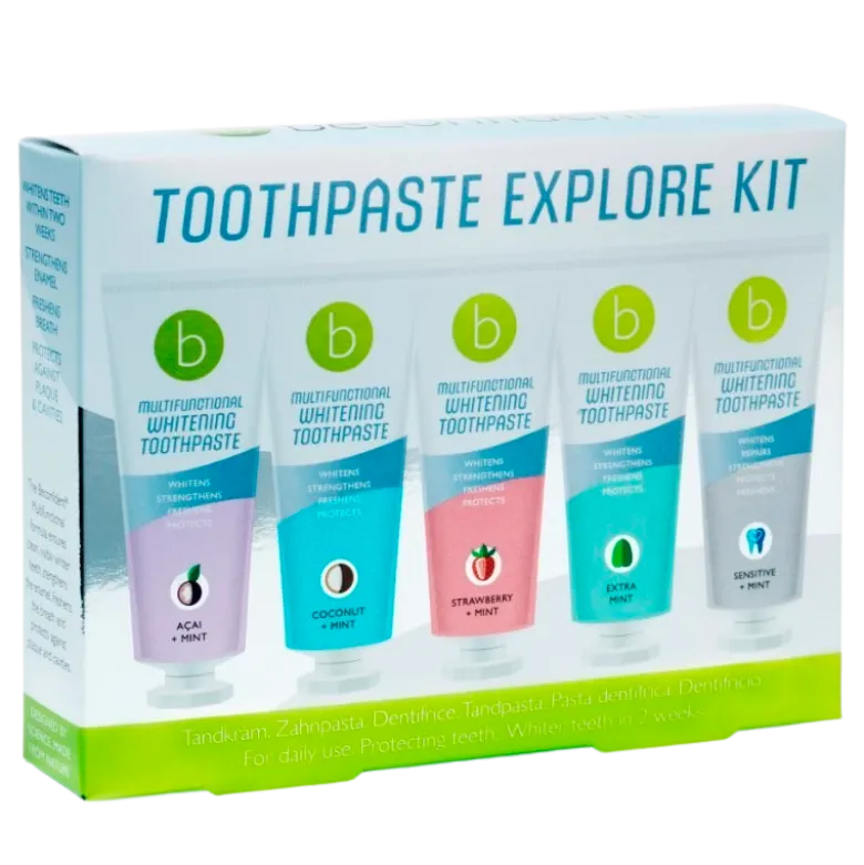 Beconfident Multifunctional Whitening Toothpaste Explore Kit 5 Flavours (5 x 25 ml)