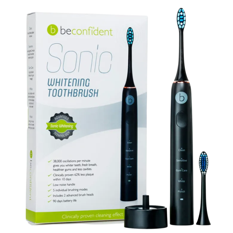 Beconfident Sonic Electric Whitening Toothbrush Black/Rose Gold (1 stk)