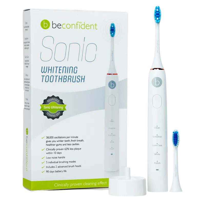 Beconfident Sonic Electric Whitening Toothbrush White/Rose Gold (1 stk)