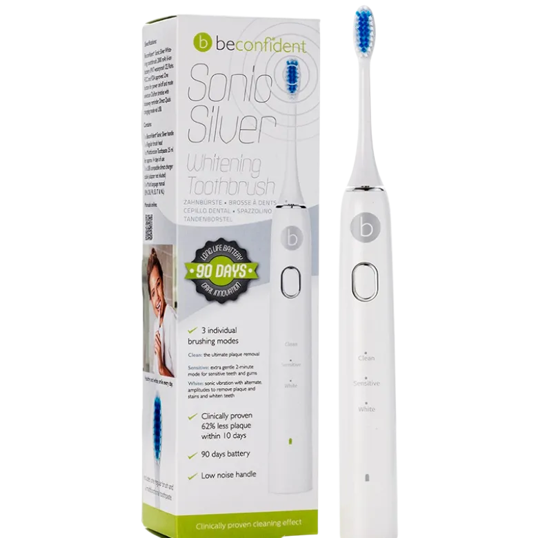 Beconfident Sonic Silver Whitening Toothbrush (1 stk)