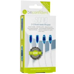 Beconfident Sonic Toothbrush Heads Mix Pack White (2 x 2 stk)