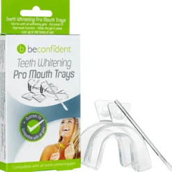 BeConfident Teeth Whitening Pro Mouth Trays W. Pen Applicator (2 stk)