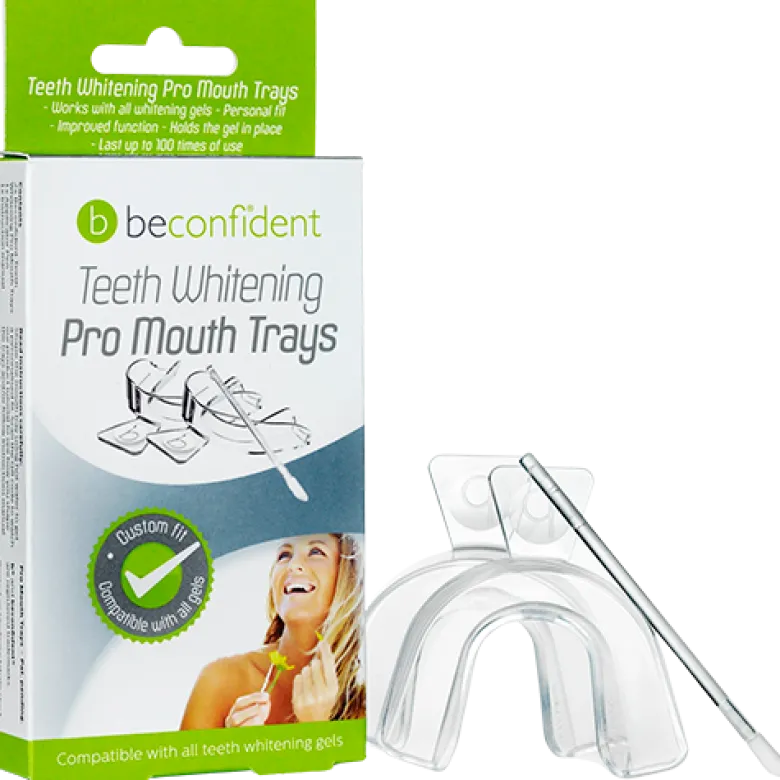 BeConfident Teeth Whitening Pro Mouth Trays W. Pen Applicator (2 stk)