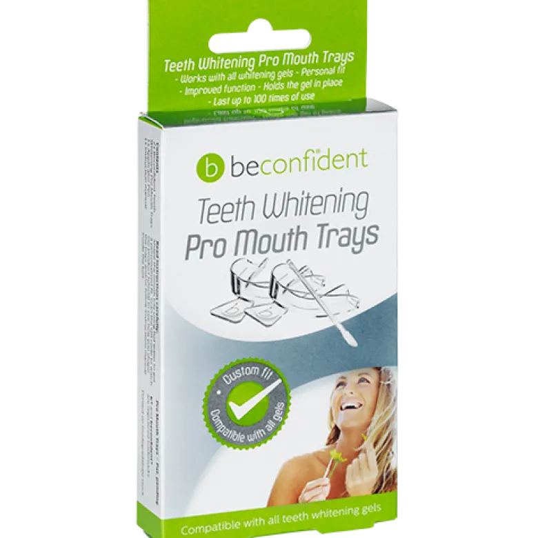 BeConfident Teeth Whitening Pro Mouth Trays W. Pen Applicator (2 stk)