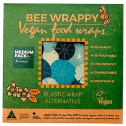 Bee Wrappy Vegan Food Wraps - 2 x medium