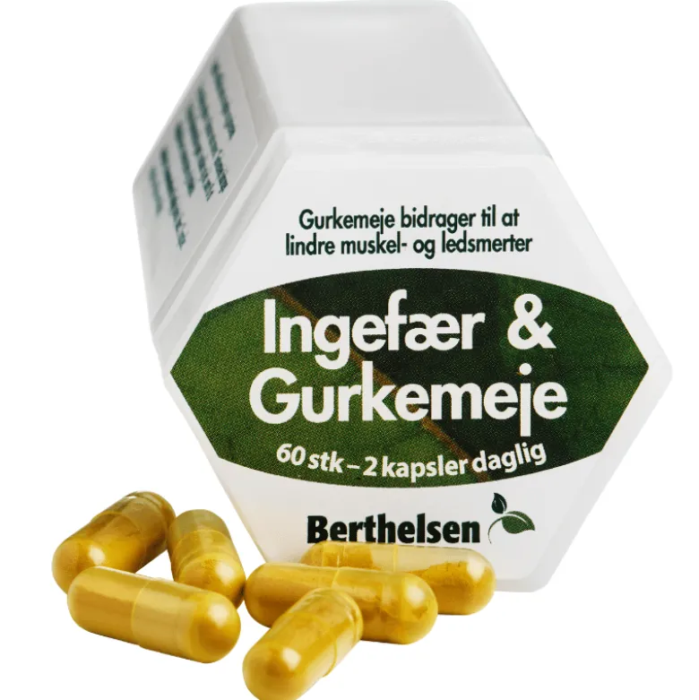 Berthelsen Ingefær & Gurkemeje (60 kaps)