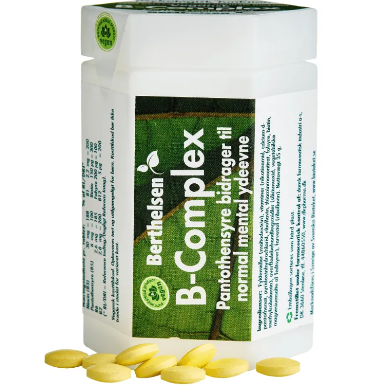 Berthelsen Vegetabilsk B-Complex (120 tabletter)